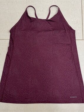 Patagonia Women's Maroon Print Athletic Tank Top